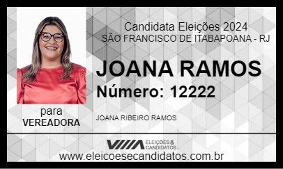 Candidato JOANA RAMOS 2024 - SÃO FRANCISCO DE ITABAPOANA - Eleições