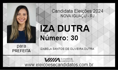 Candidato IZA DUTRA 2024 - NOVA IGUAÇU - Eleições