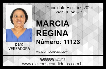 Candidato MARCIA REGINA  2024 - VASSOURAS - Eleições