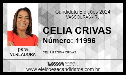 Candidato CELIA CRIVAS  2024 - VASSOURAS - Eleições