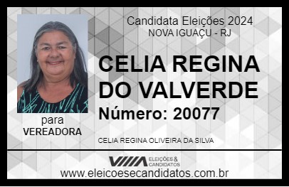 Candidato CELIA REGINA 2024 - NOVA IGUAÇU - Eleições