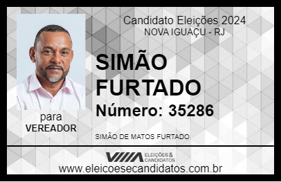 Candidato SIMÃO FURTADO 2024 - NOVA IGUAÇU - Eleições