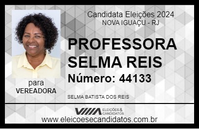 Candidato PROFESSORA SELMA REIS 2024 - NOVA IGUAÇU - Eleições