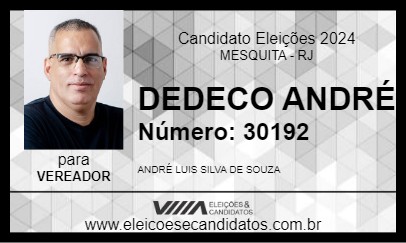 Candidato DEDECO DA AMBULÂNCIA 2024 - MESQUITA - Eleições