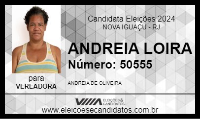 Candidato ANDREIA LOIRA 2024 - NOVA IGUAÇU - Eleições