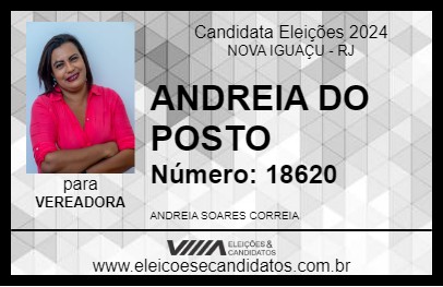 Candidato ANDREIA DO POSTO 2024 - NOVA IGUAÇU - Eleições