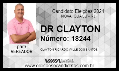 Candidato DR CLAYTON 2024 - NOVA IGUAÇU - Eleições