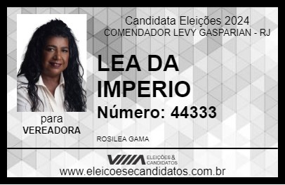 Candidato LEA DA IMPERIO 2024 - COMENDADOR LEVY GASPARIAN - Eleições