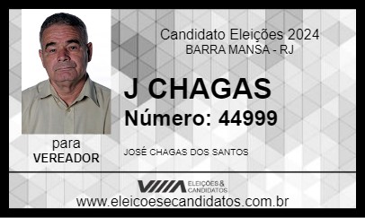 Candidato J CHAGAS 2024 - BARRA MANSA - Eleições