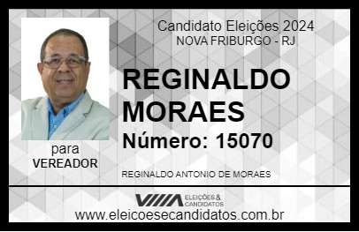 Candidato REGINALDO MORAES 2024 - NOVA FRIBURGO - Eleições