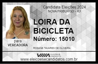 Candidato LOIRA DA BICICLETA 2024 - NOVA FRIBURGO - Eleições