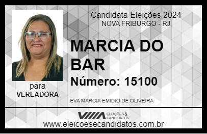 Candidato MARCIA DO BAR 2024 - NOVA FRIBURGO - Eleições