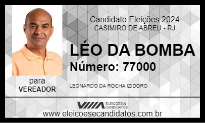 Candidato LÉO DA BOMBA 2024 - CASIMIRO DE ABREU - Eleições