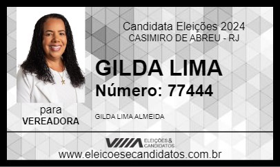 Candidato GILDA LIMA 2024 - CASIMIRO DE ABREU - Eleições