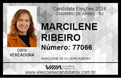 Candidato MARCILENE RIBEIRO 2024 - CASIMIRO DE ABREU - Eleições