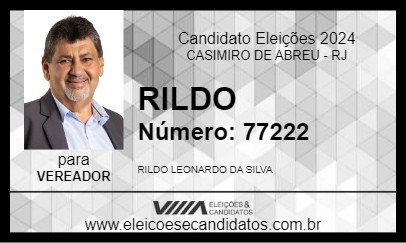 Candidato RILDO 2024 - CASIMIRO DE ABREU - Eleições