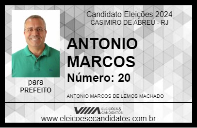 Candidato ANTONIO MARCOS 2024 - CASIMIRO DE ABREU - Eleições