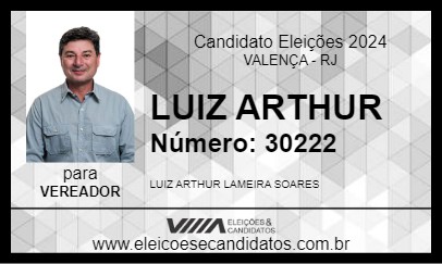 Candidato LUIZ ARTHUR 2024 - VALENÇA - Eleições