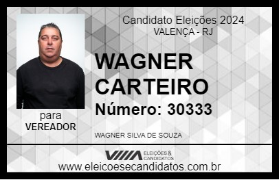 Candidato WAGNER CARTEIRO 2024 - VALENÇA - Eleições