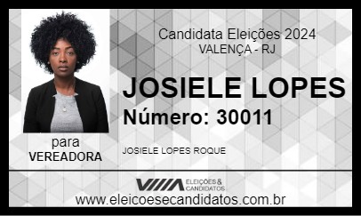 Candidato JOSIELE LOPES 2024 - VALENÇA - Eleições