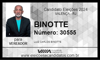 Candidato BINOTTE 2024 - VALENÇA - Eleições