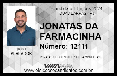 Candidato JONATAS DA FARMACINHA 2024 - DUAS BARRAS - Eleições