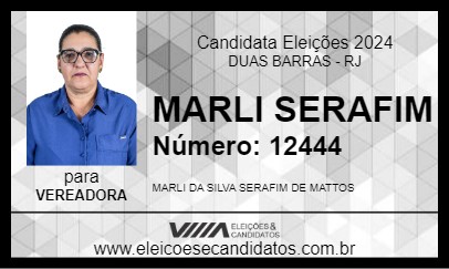 Candidato MARLI SERAFIM 2024 - DUAS BARRAS - Eleições