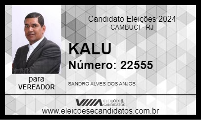 Candidato KALU 2024 - CAMBUCI - Eleições