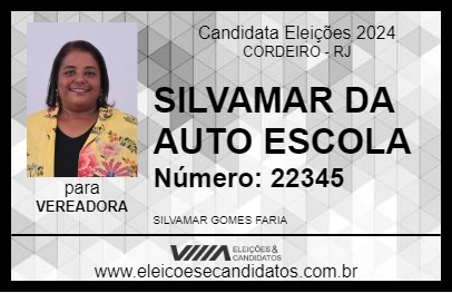 Candidato SILVAMAR DA AUTO ESCOLA 2024 - CORDEIRO - Eleições