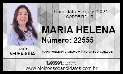 Candidato MARIA HELENA 2024 - CORDEIRO - Eleições