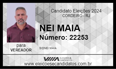 Candidato NEI MAIA 2024 - CORDEIRO - Eleições