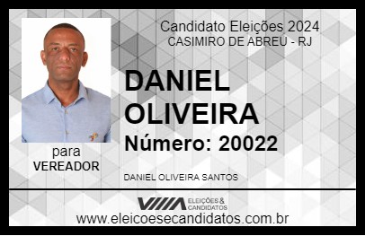 Candidato DANIEL OLIVEIRA 2024 - CASIMIRO DE ABREU - Eleições