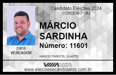 Candidato MÁRCIO SARDINHA 2024 - CORDEIRO - Eleições