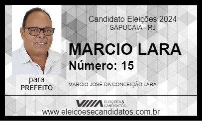 Candidato MARCIO LARA 2024 - SAPUCAIA - Eleições