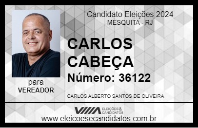 Candidato CARLOS CABEÇA 2024 - MESQUITA - Eleições