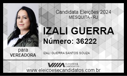 Candidato IZALI GUERRA 2024 - MESQUITA - Eleições