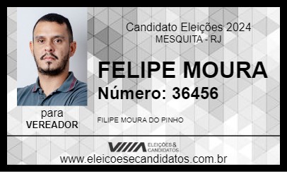 Candidato FELIPE MOURA 2024 - MESQUITA - Eleições