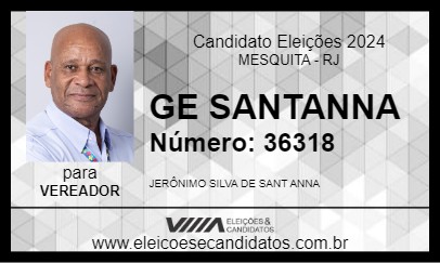 Candidato GE SANTANNA 2024 - MESQUITA - Eleições