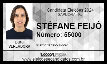 Candidato STÉFANE FEIJÓ 2024 - SAPUCAIA - Eleições