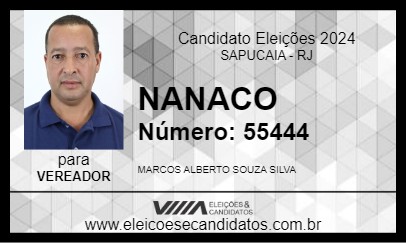 Candidato NANACO 2024 - SAPUCAIA - Eleições