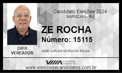 Candidato ZE ROCHA 2024 - SAPUCAIA - Eleições