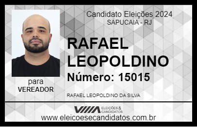 Candidato RAFAEL LEOPOLDINO 2024 - SAPUCAIA - Eleições