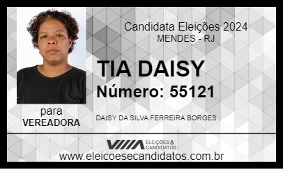 Candidato TIA DAISY 2024 - MENDES - Eleições