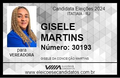 Candidato GISELE MARTINS 2024 - ITATIAIA - Eleições