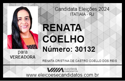 Candidato RENATA COELHO 2024 - ITATIAIA - Eleições