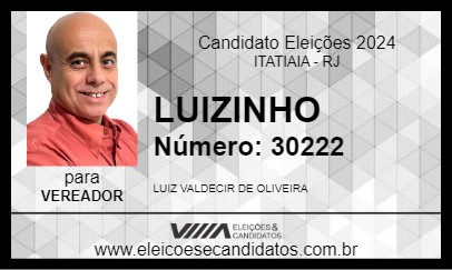 Candidato LUIZINHO 2024 - ITATIAIA - Eleições