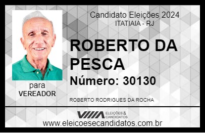 Candidato ROBERTO DA PESCA 2024 - ITATIAIA - Eleições