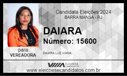 Candidato DAIARA 2024 - BARRA MANSA - Eleições