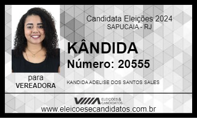 Candidato KÂNDIDA 2024 - SAPUCAIA - Eleições