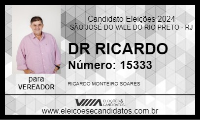 Candidato DR RICARDO 2024 - SÃO JOSÉ DO VALE DO RIO PRETO - Eleições